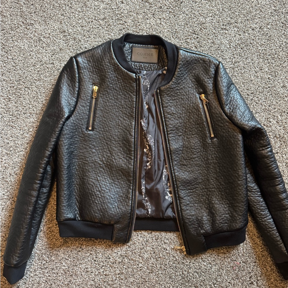 Comme USA Black Bomber Jacket